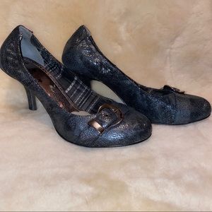NAUGHTY MONKEY - gunmetal pumps